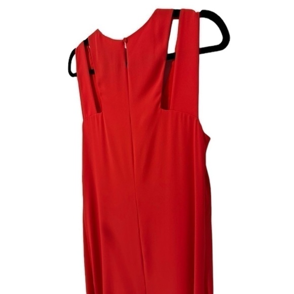 New BCBG MaxAzria Kristi Layered Red Dress Cutout Size XS - Picture 3 of 11
